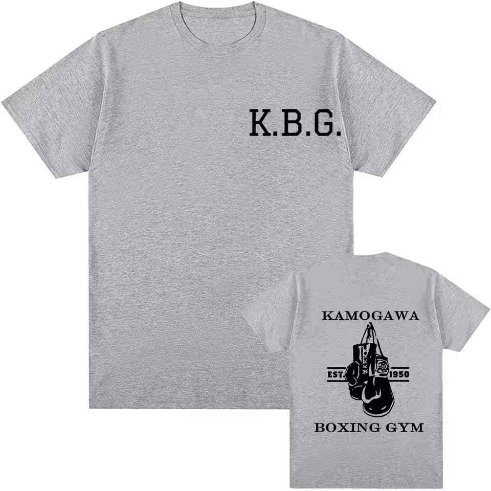Anime Hajime No Ippo Cross-Border Trade Men's and Women's Loose Casual Anime Print T-Shirt
