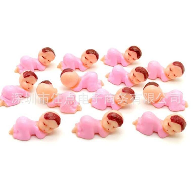 Baby Shower Pink 1" Sleeping Baby Shower Teen Party Game Decoration Party Decor