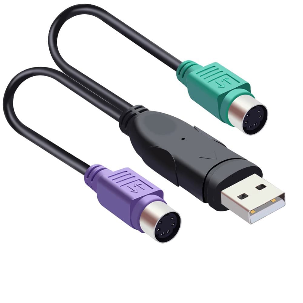 Keyboard Adapter USB to PS2 Female to Mouse Interface Converter USB to PS2 Adapter Cable