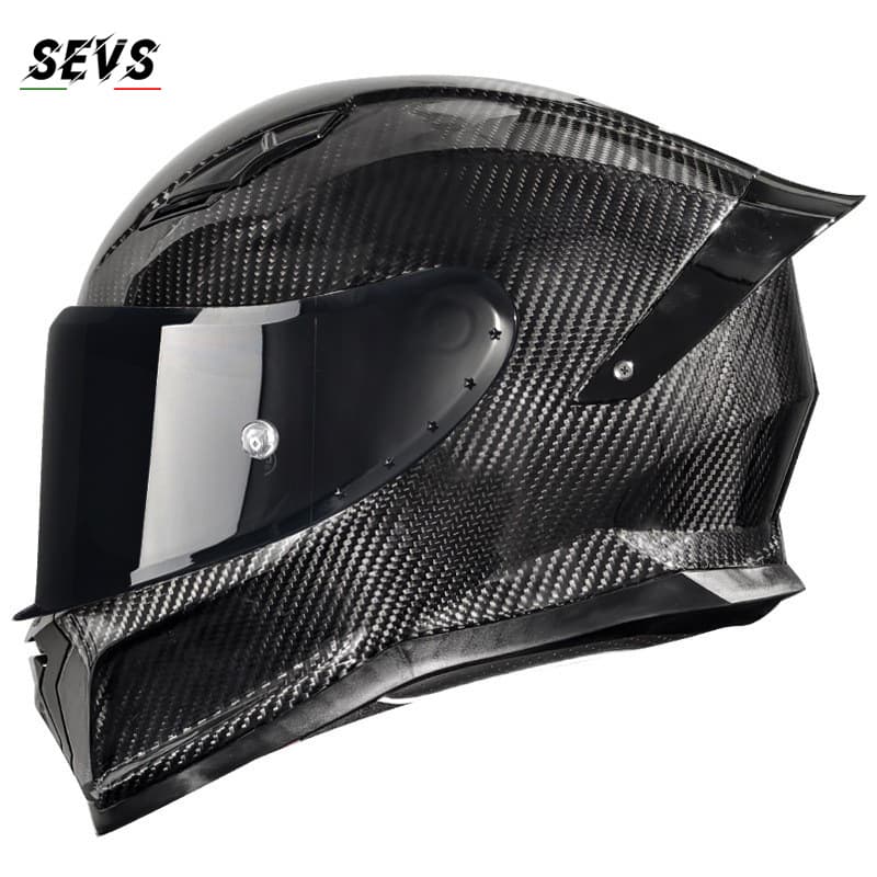 3C Certified Carbon Fiber Full Face Helmet DOT Lightweight Motorcycle Bluetooth Touring Helmet Unisex Safety Helmet