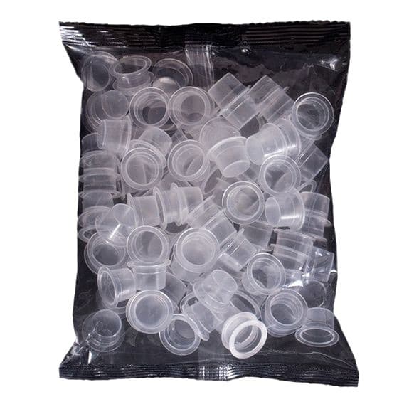 Tattoo Ink Cup No Base Tattoo Pigment Cup Eyelash Extension Disposable Plastic Ink Cup Tattoo Ink