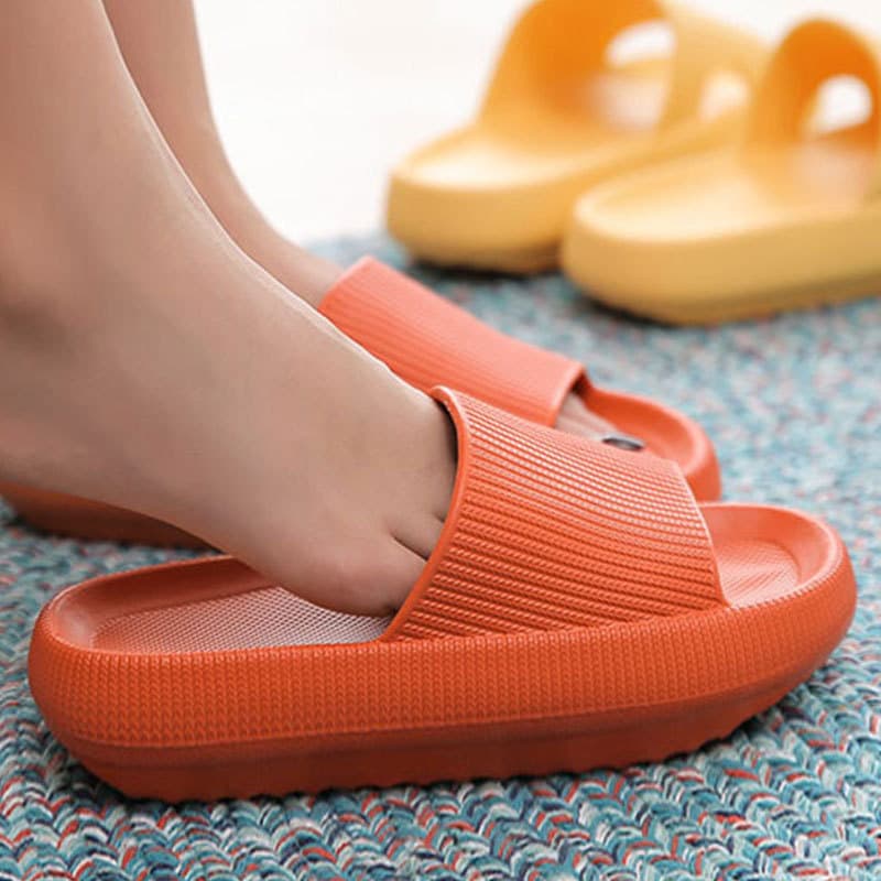 Wheat EVA Thick Sole Indoor Home Slippers Women Summer Bathroom Outdoor Sandals Men Wholesale Flip Flops Lightweight Durable