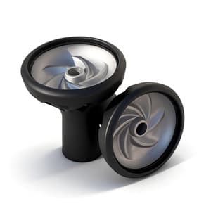 Cross-border source: Universal silicone bowl and aluminum center-hole bowl for Arabic hookah bars, compatible with various hookahs, drop-resistant