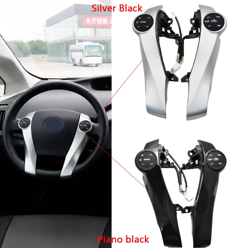 Compatible with Toyota imported PRIUS audio system, cruise control, multifunction steering wheel buttons