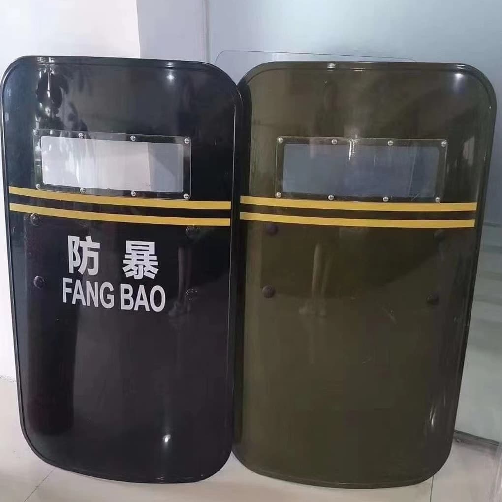 Military green riot shield protective security equipment security equipment campus property handheld shield