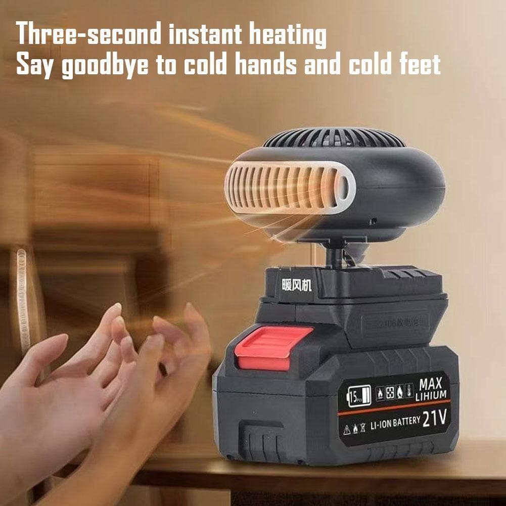 Wireless Lithium Battery Heater, Warmer, Electric Tricycle Car Window Defogger, Construction Site Outdoor Hand Warmer Fan