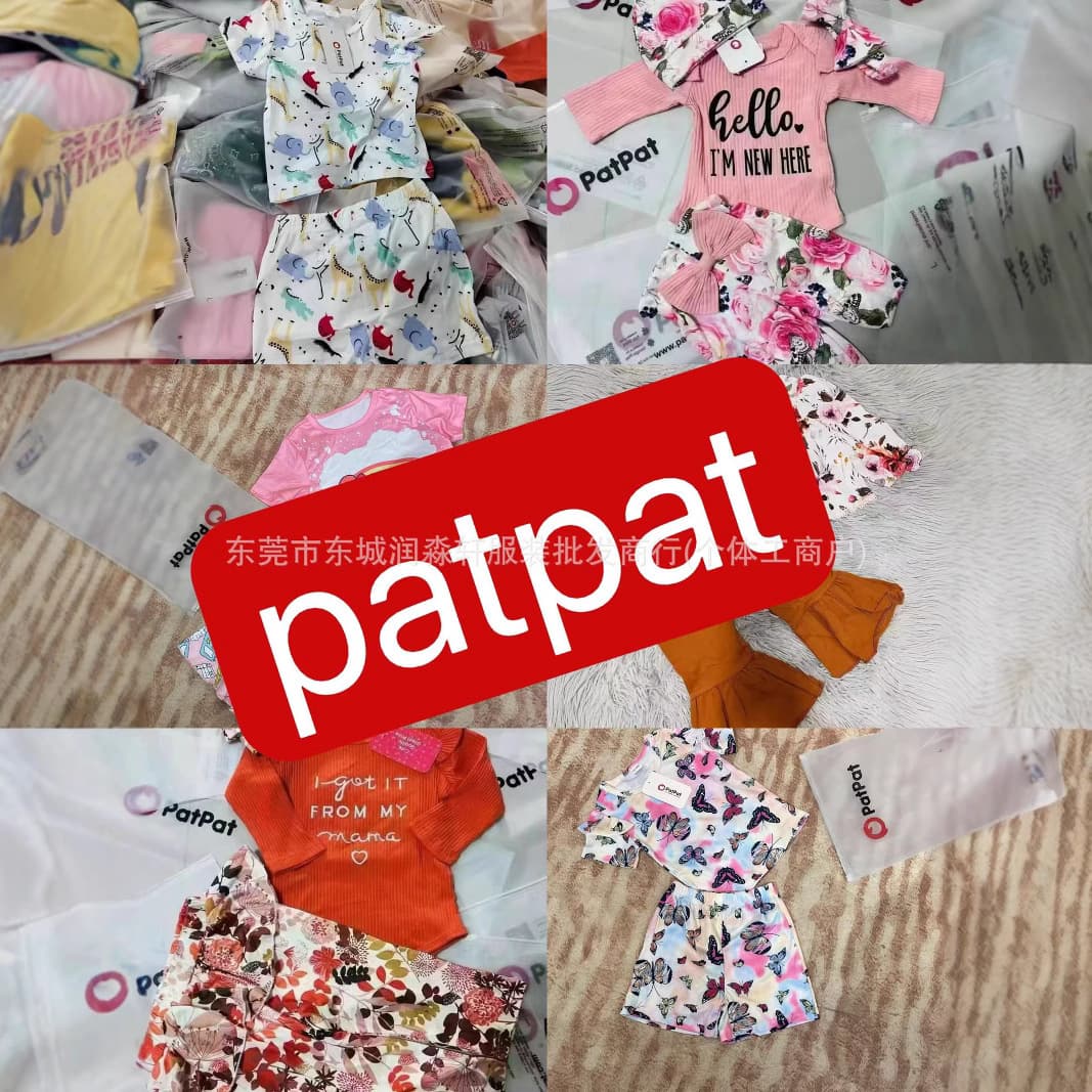 patpat children's clothing foreign trade men's and women's miscellaneous children's suits clothes inventory factory direct sales cross-border kids' clot