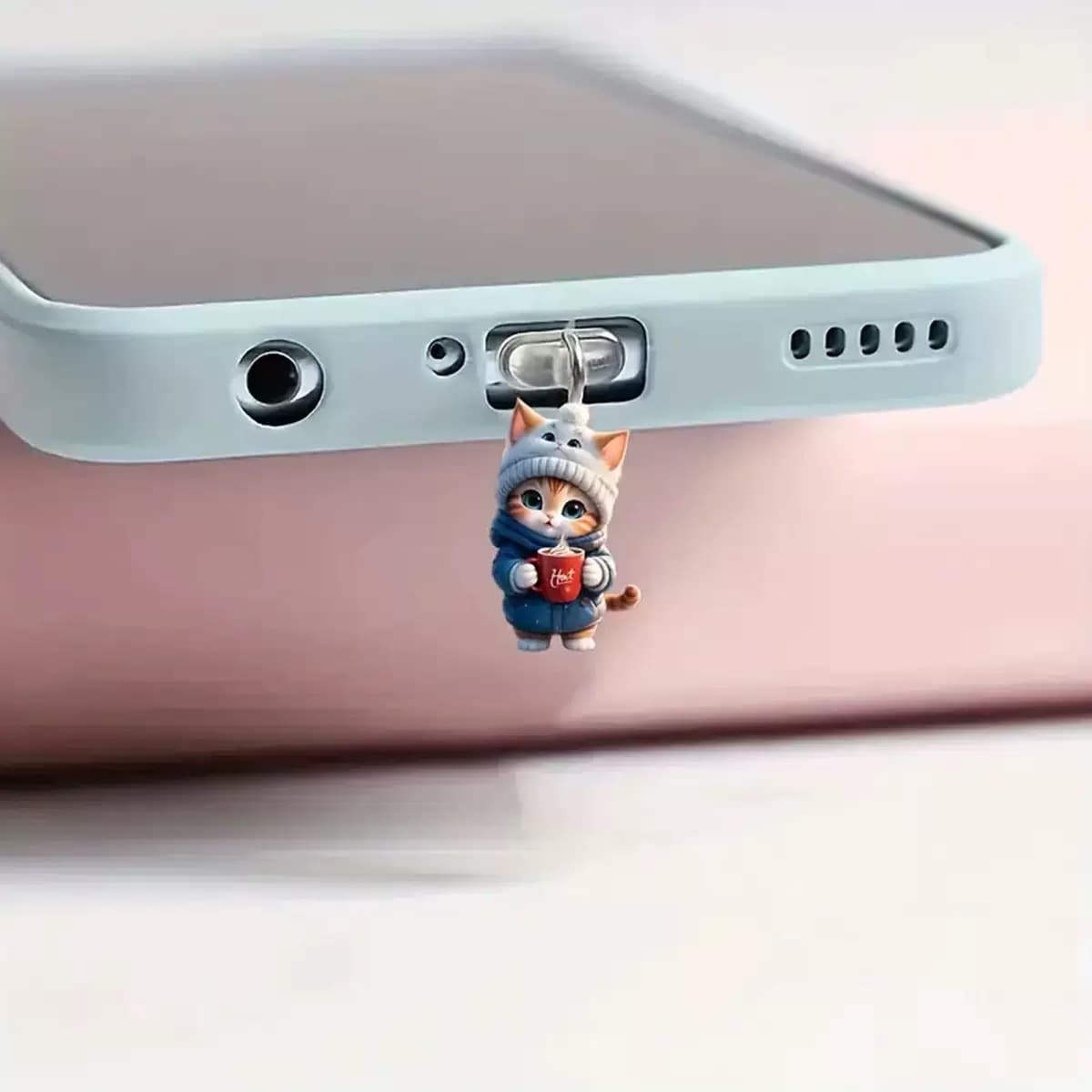 Cross-Best-Selling Type-C Phone Dust Plug Charging Port Cover Pendant for Apple, Android, Huawei