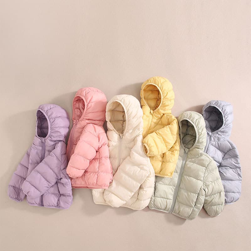 New Children's Lightweight Down Jacket National Standard 90% White Duck Down Kids Down Coat Boys and Girls Korean Style Outerwear