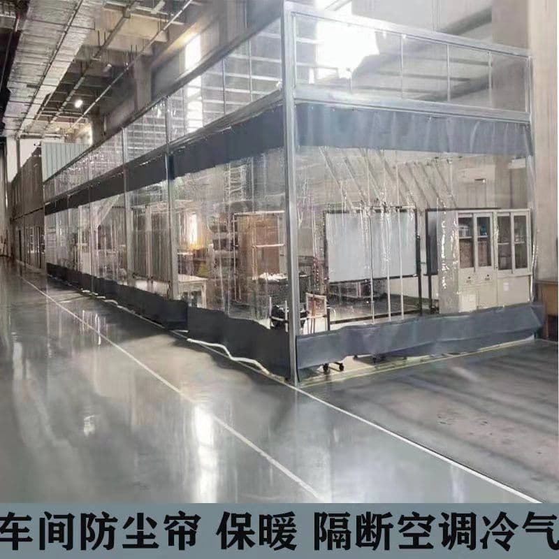 Thickened Canopy Surround, Rain and Sun Protection for Food Stalls, PVC Transparent Enclosure, Car Wash Shop Waterproof Door Curtain, Workshop Partition