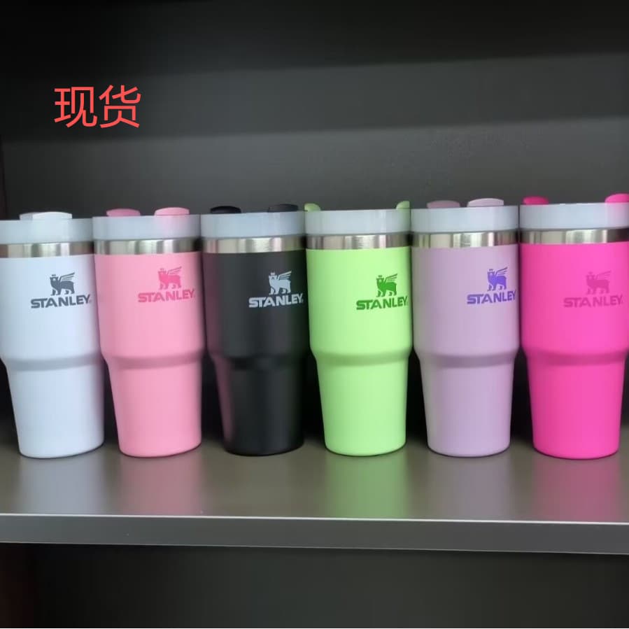 STANLEY 14oz Straw Cup Insulated Office Home Car Stainless Steel Portable Double-Wall Thermos