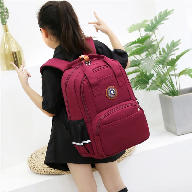 [Factory Wholesale] Ruilong Lightweight Ergonomic School Bag for Kids Aged 6-12, Durable Double-Shoulder Backpack