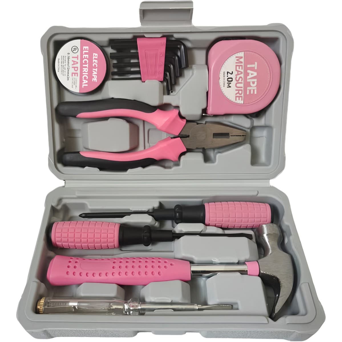 Cross-border e-commerce multi-functional pink set hardware tool set household repair combination tool set