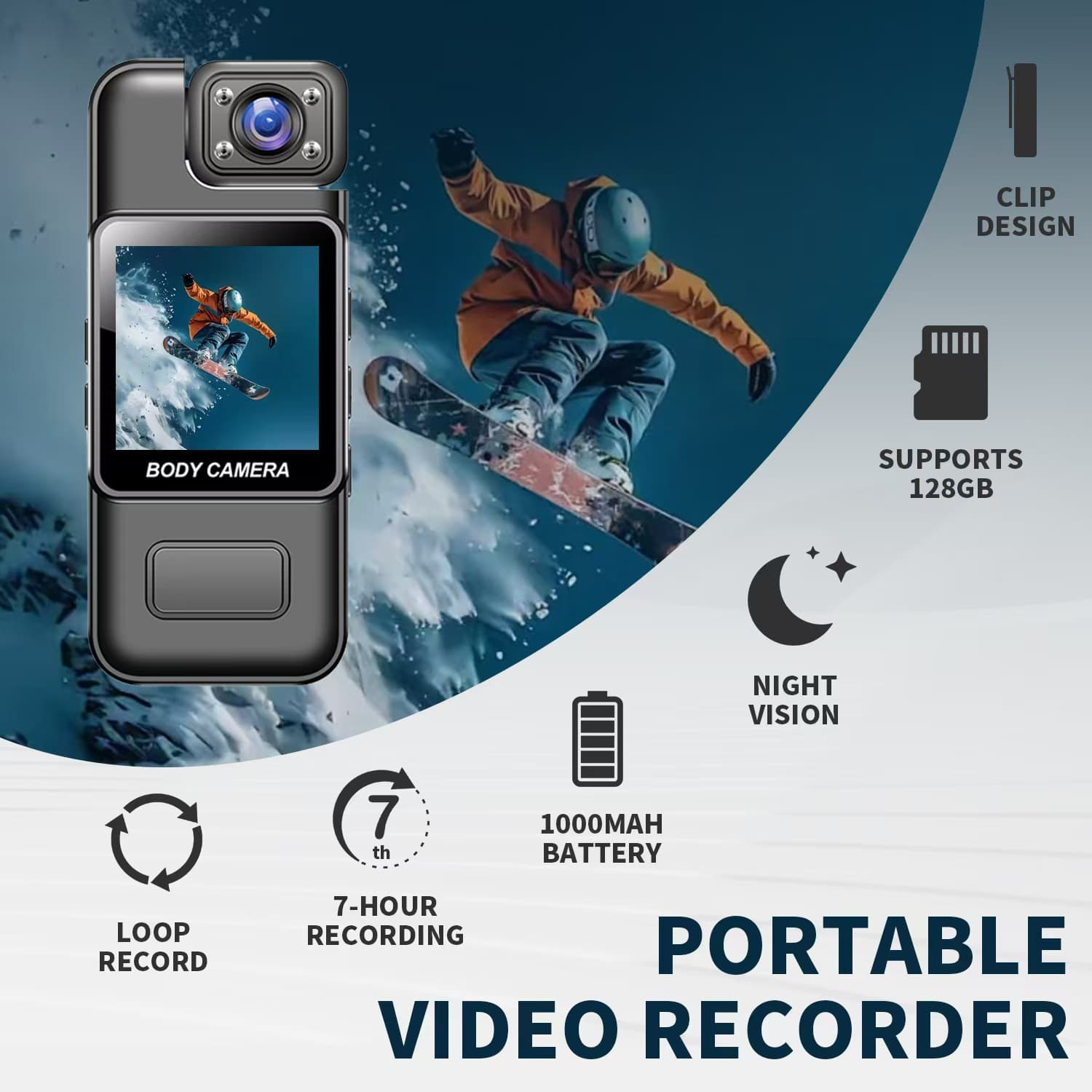4K Pocket Mini Camera Recorder Clip-On Body Camera Portable Wearable Small Ultra HD Chest Camera