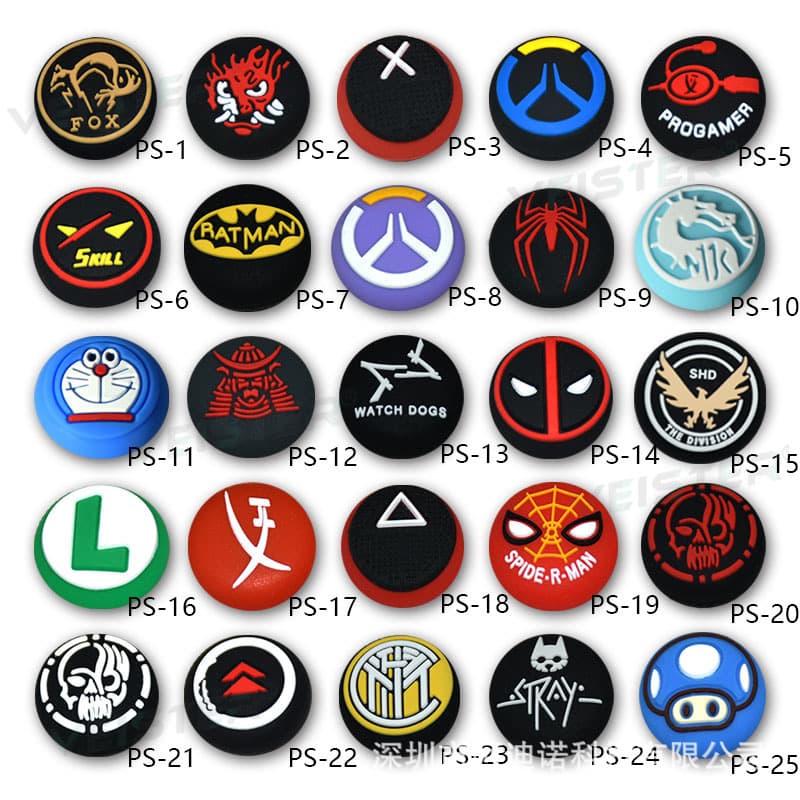 PS5/PS4 rocker cap game controller rocker cover key cap protective cap mushroom head silicone cap
