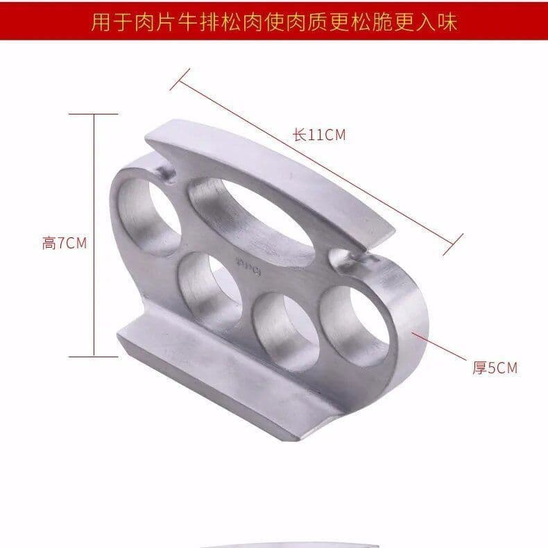 New Aluminum Alloy Handheld Meat Tenderizer, Integrated Meat Mallet, Multi-Functional Portable Kitchen Tool