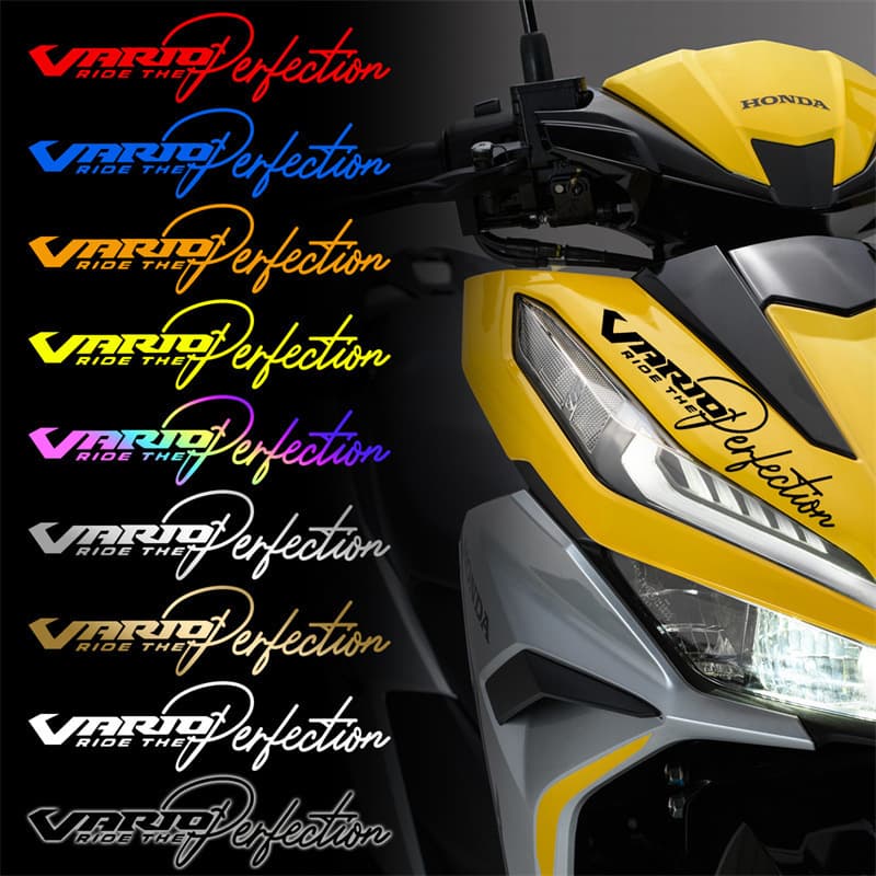 For Honda Motorcycle Sticker Vario125 Vario150 Scooter Reflective Letter Decoration Decal