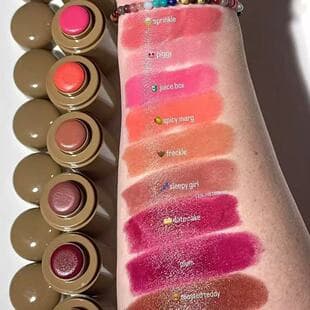 Rhode Blush Stick by Hailey Bieber, Freckle Lip and Cheek Two-in-One Piggy Blush Cream, Pocket Blush Stick