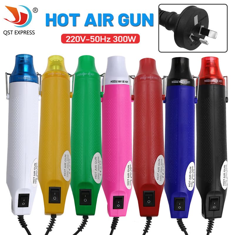 DIY rubber stamp clay heating blower, heat shrink sheet shaping tool gun, 220V Australian standard heat gun