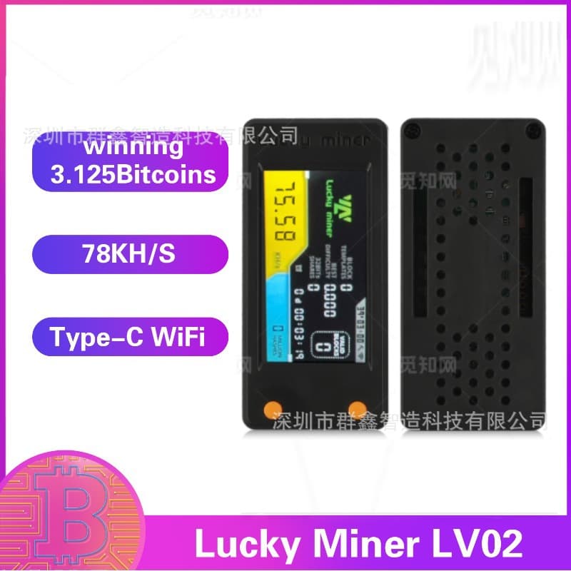 Nerdminer V2 Thumb Lottery Machine TD-display S3 Infinite Solo Mode 1W Low Power Consumption