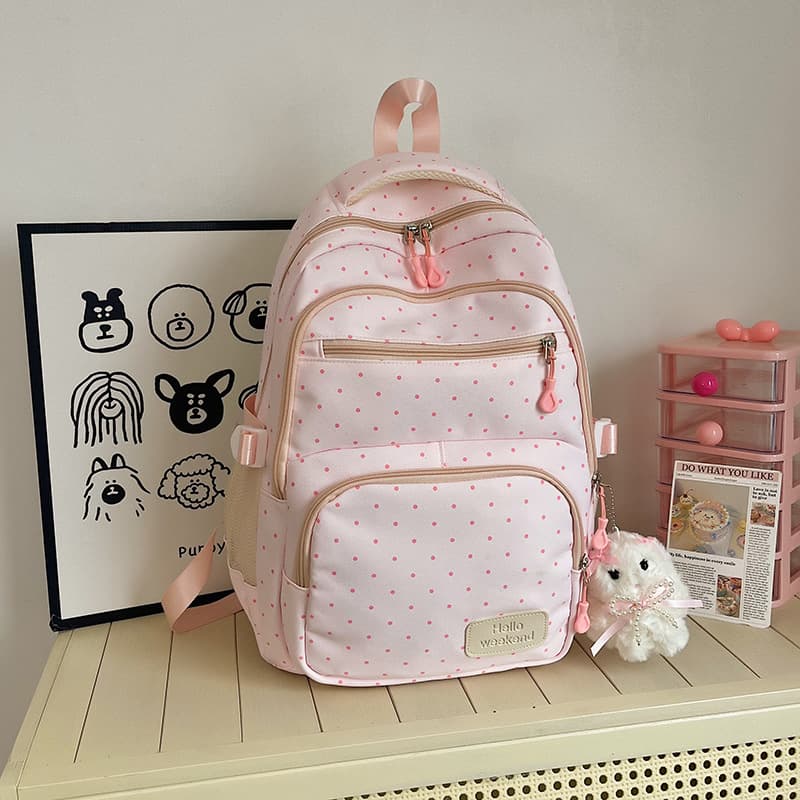 Cross-border 3-piece set backpack women's large capacity middle school student schoolbag sweet schoolbag elementary school student new style