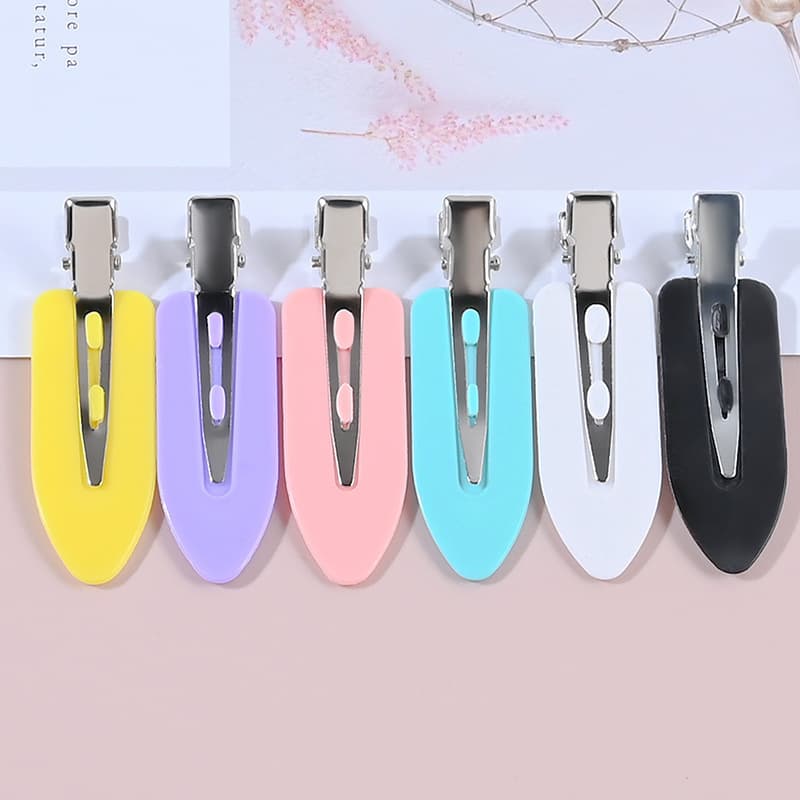 Pink Dopamine Hair Clip Side Duckbill Cute Small Side Clip Hairpin for Women 2023 New Bangs Clip