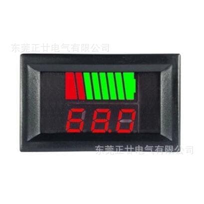 Universal Electric Vehicle Battery Meter 6V-72V DC Digital Display On-board Voltmeter