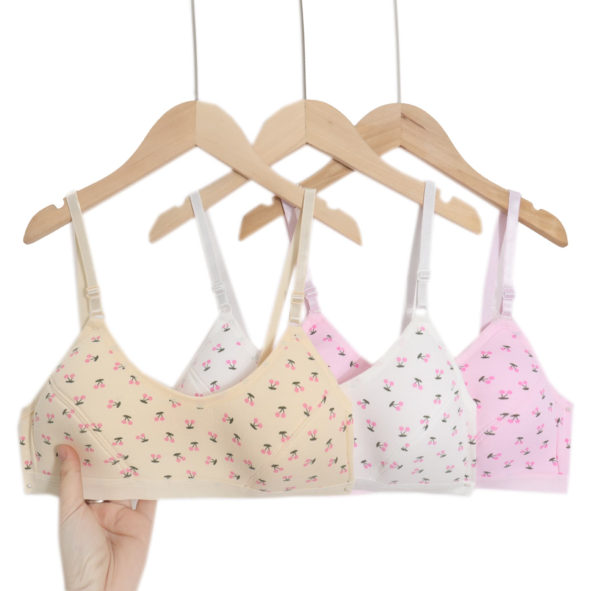 Export double-adjustment bras with prints for middle schoolers