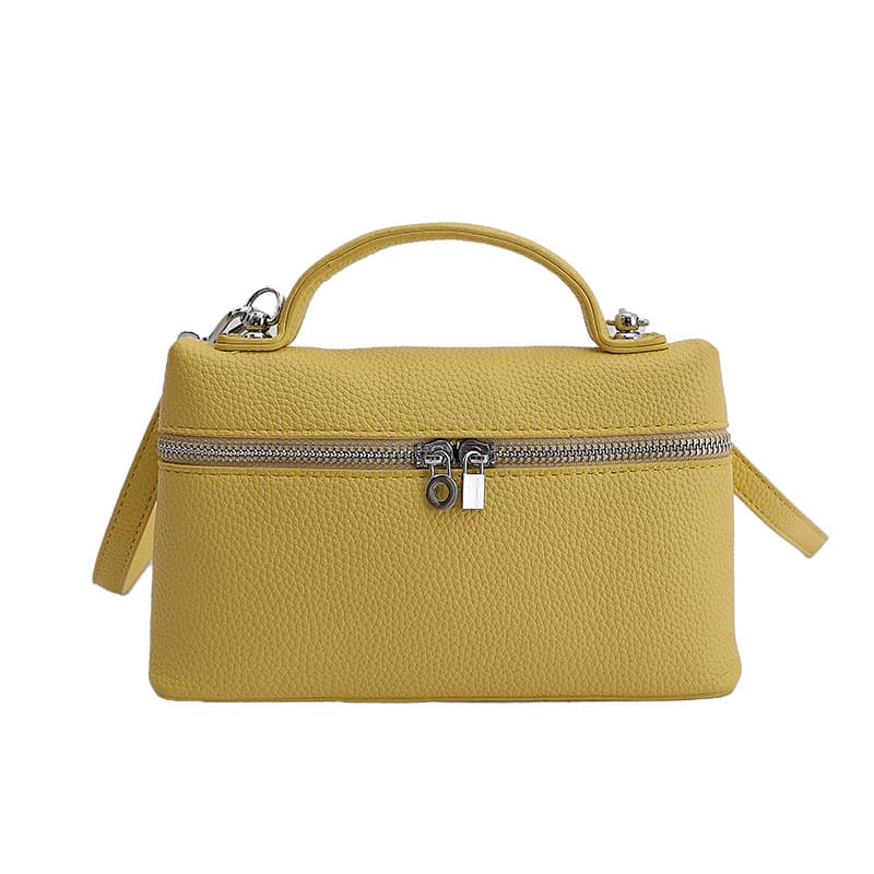 Niche Luxury Lunch Box Bag for Women 2025 New Style Lychee Texture Shoulder Bag Premium Minimalist Handbag Crossbody Bag for Women
