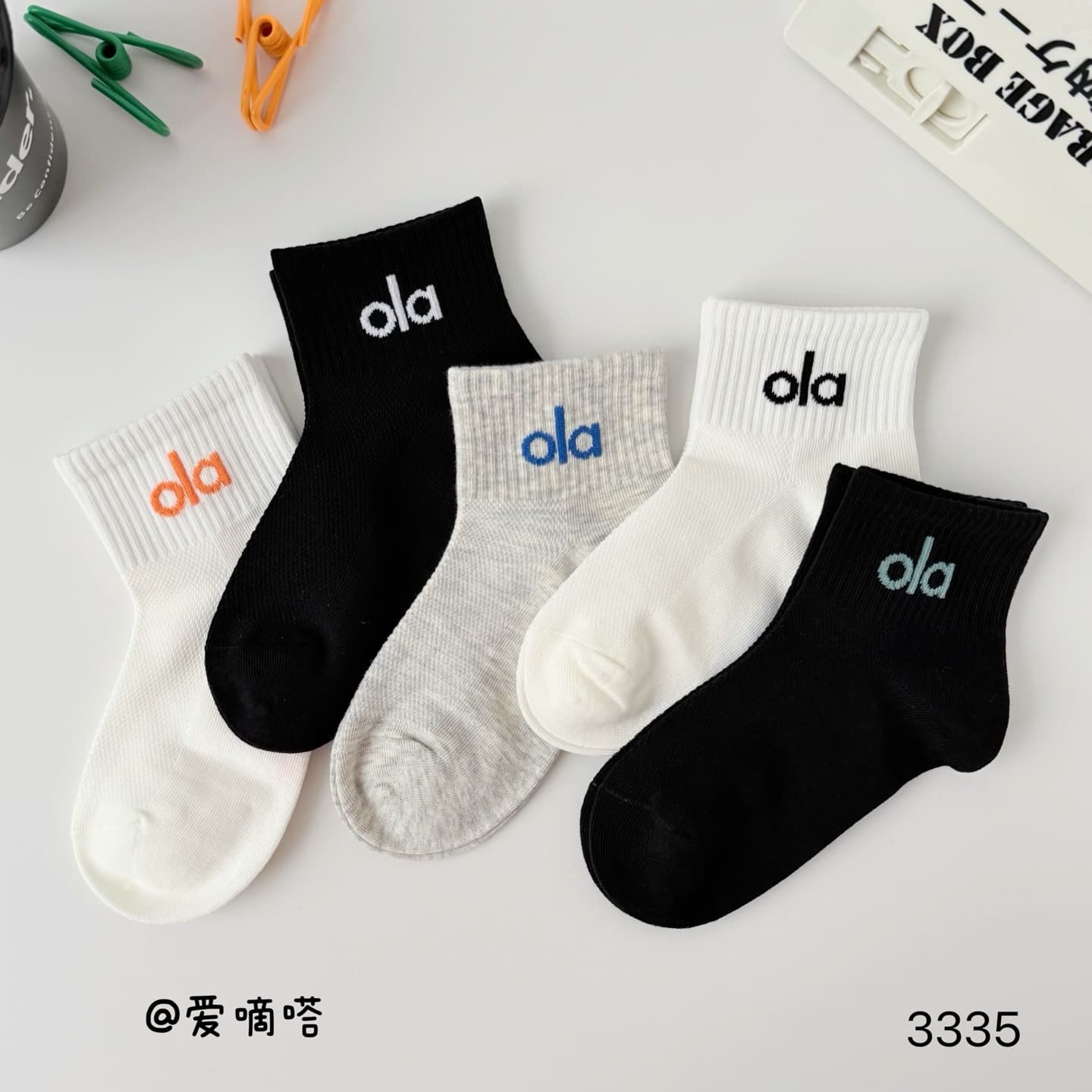 Aidida Kids Socks Boys Girls Spring Summer New Mesh Breathable Sweat-Absorbent Cartoon Letter Combed Cotton 1-15