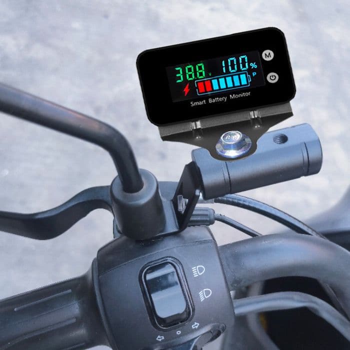 Electric Vehicle Motorcycle Car Lead-Acid Lithium Battery Voltage Power Percentage Meter Head Tester 7-100V