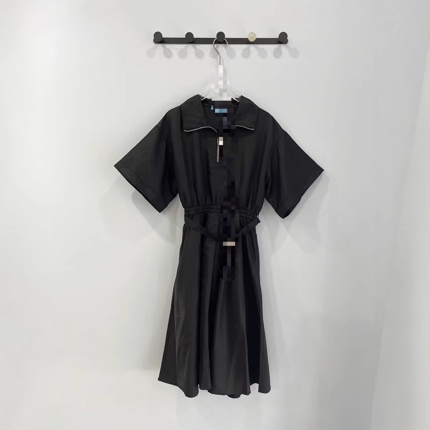 Nanyou Women's P Brand 2026 Summer New Arrival Women's Spring 2025 Notch Lapel Short Sleeve Knee-Length Dress for Women