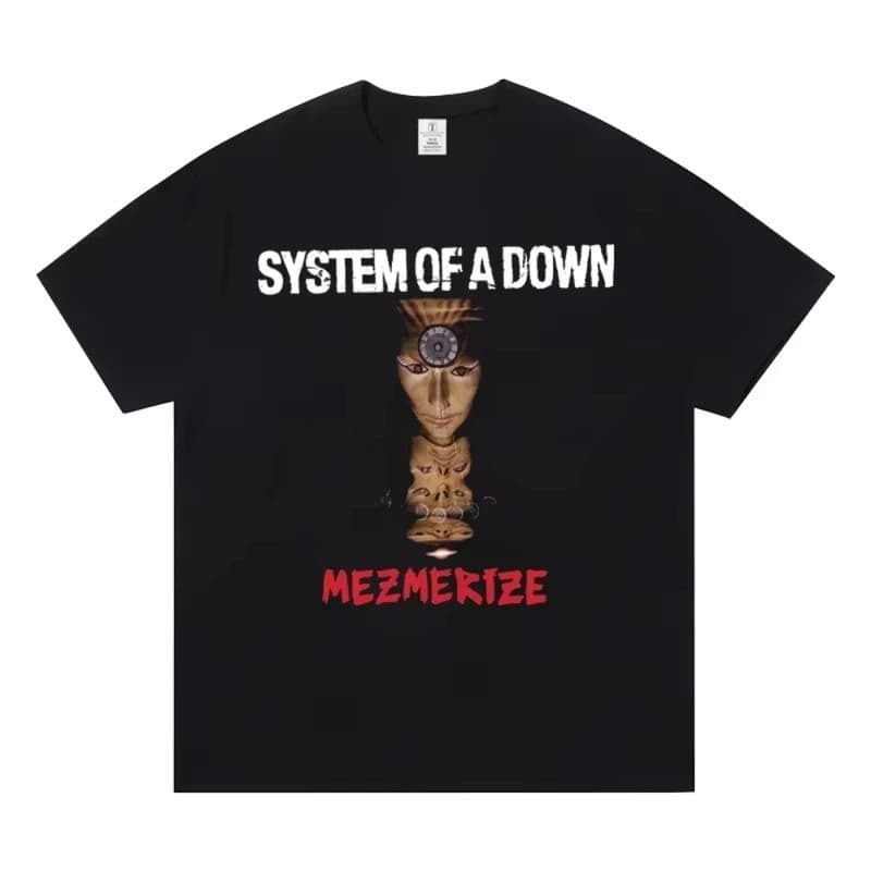 [Cross-border EU Size] Systems of A Down Metal Band Print T-Shirts