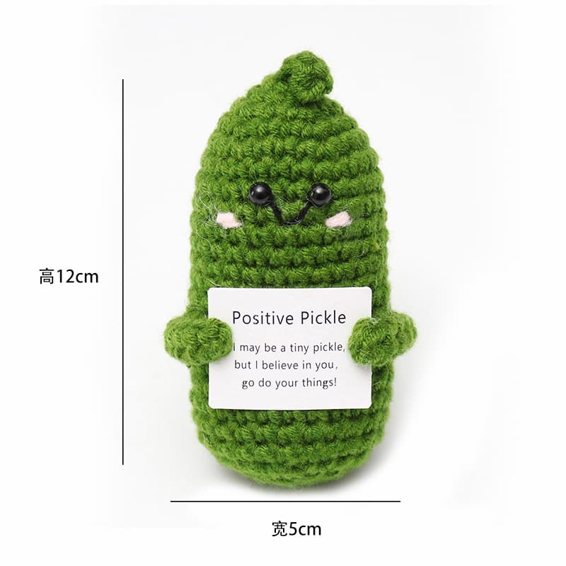 Cross-border best-selling crocheted potato and cucumber knitting dolls with positive energy.