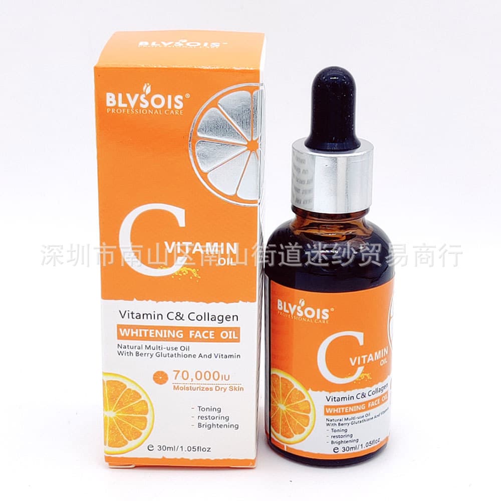 Cross-border English and Russian BLVSOIS Vitamin C Essential Oil VC Facial Brightening Moisturizing Oil Vitamin C Oil