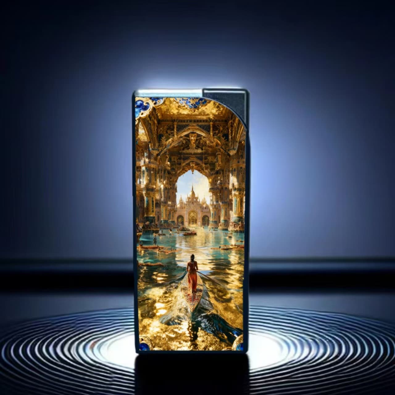 Cross-border export hot-selling lighter in Thailand, Europe, America, and the EU, creative pattern windproof metal shell lighter
