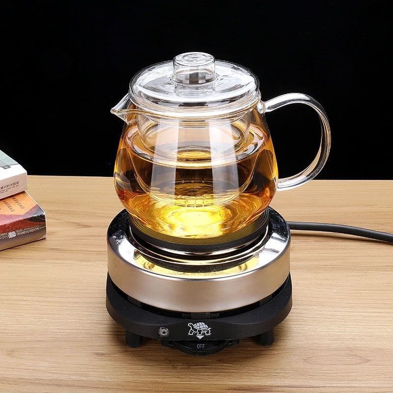 Tea brewing stove set with glass pot, heat preservation electric ceramic stove, Gongfu tea set for home use, cross-border factory foreign trade wholesale