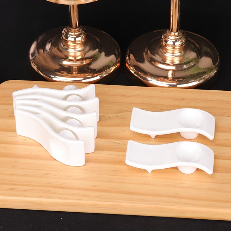 Hotel Ceramic Chopstick Rest, Household Spoon Rest, Dual-Purpose, White Tableware Chopstick Pillow, Chopstick Holder, Soup Spoon Rest