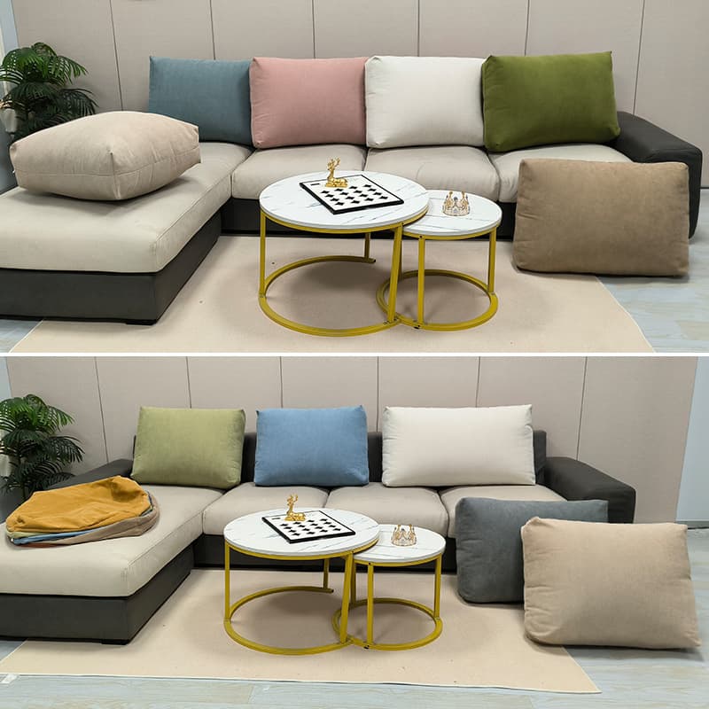 Long Sofa Back Cushion for Living Room, Bed Backrest Pillow, Throw Pillow Cover Without Insert, Premium Chenille