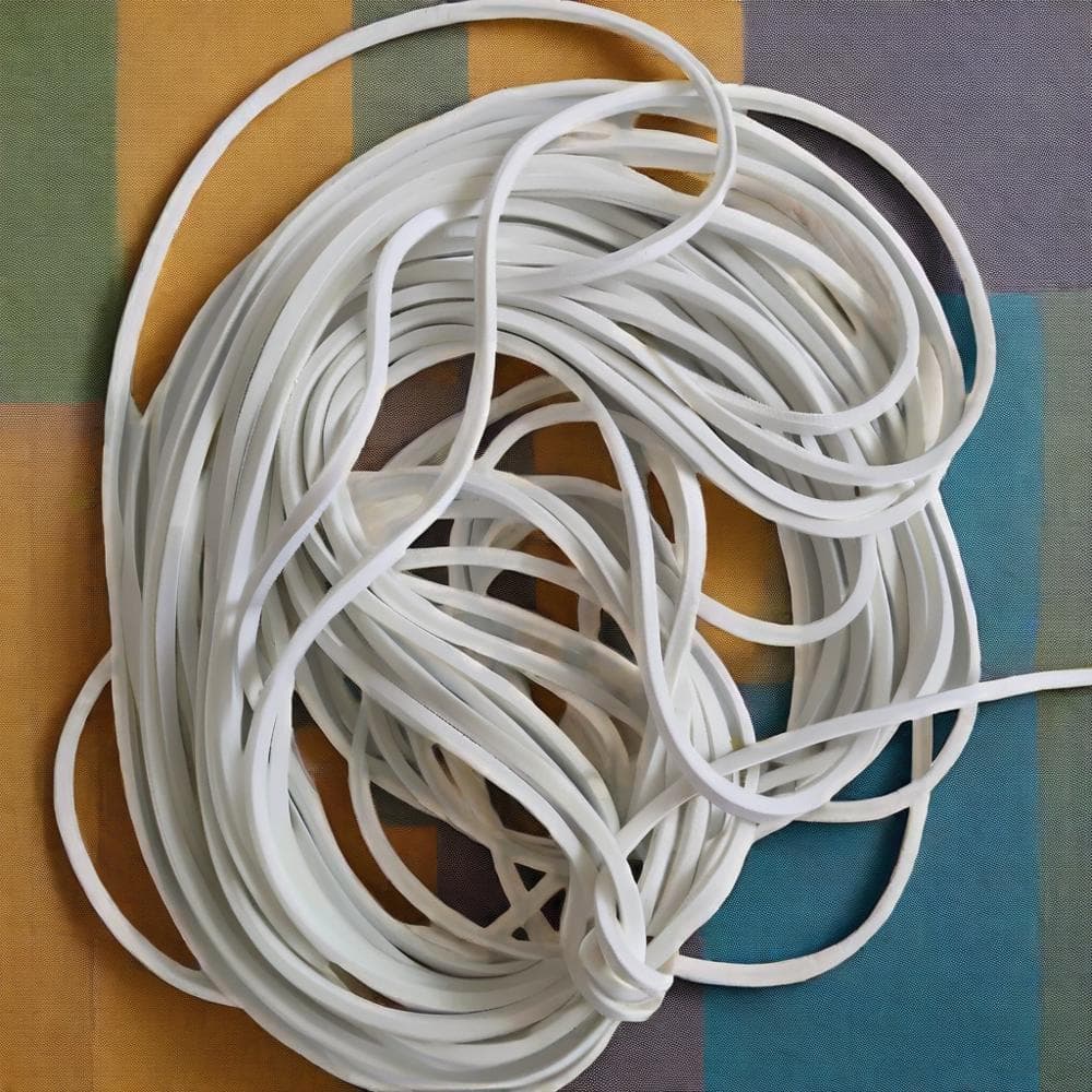 2.0*2.0mm Rubber Square Wire Manufacturer Direct Natural Rubber Square Wire Hair Tie Headband Round Belt Elastic