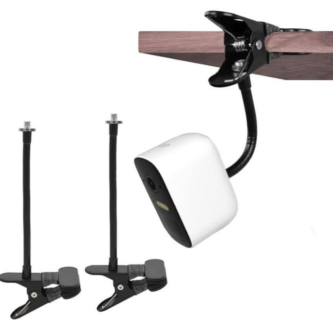 Nail-Free Flexible EufyCam Mount Holder Gel-Padded Clamp Tool for EufyCam 1/2/3 Models Durable Universal Camera Stand