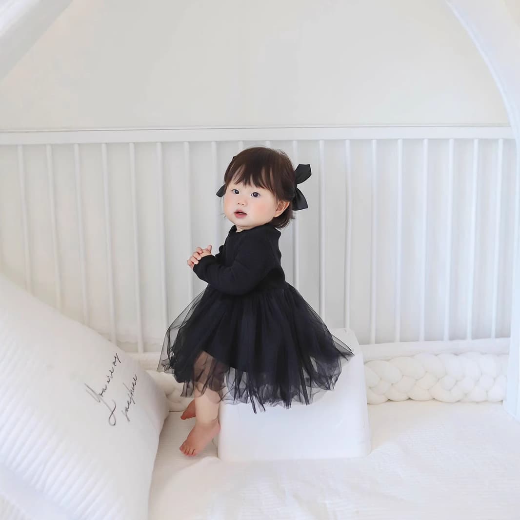 Mesh Dress for Girls Spring Autumn Baby Princess Outfit 6-12 Months 1-2 Years