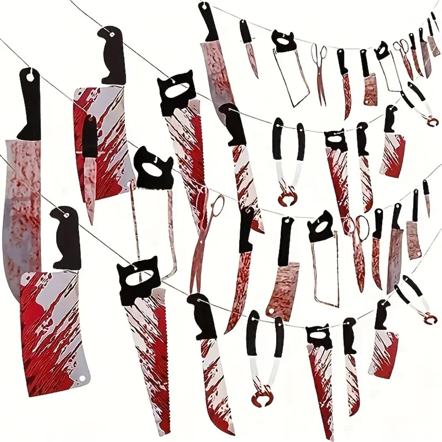 Amazon Explosions Cross-border Supply Halloween Blood Knife Party Bar Horror Props Venue Layout Dress Up Decoration