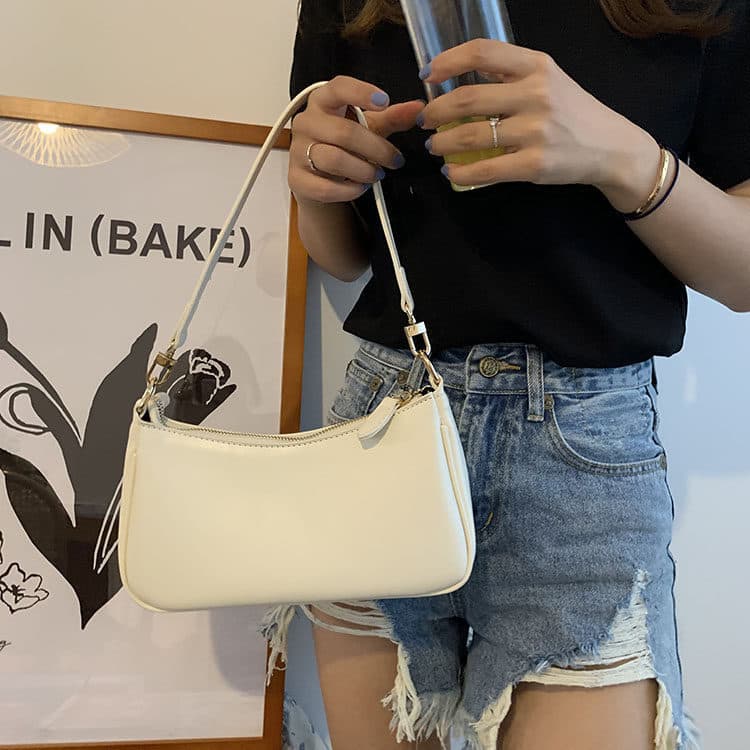 Fashion Casual Handbag Small Square Bag Elegant Texture Shoulder Bag Fashion Women's Bag Underarm Bag Women's Luggage & Leather Goods