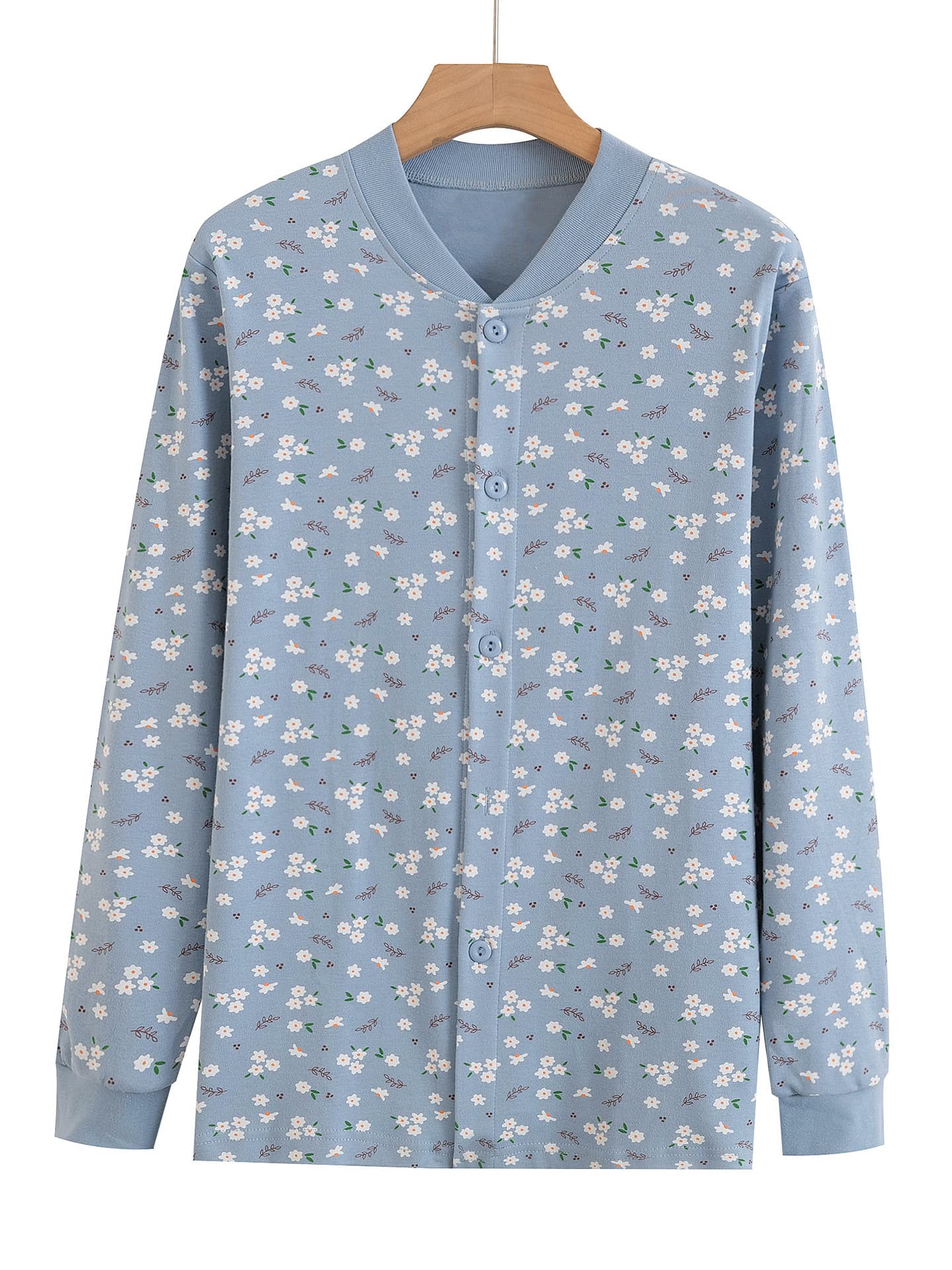 Cotton Cardigan for Women Middle-Aged and Elderly Open-Front Knit Top Mom Loose Single-Layer Warm Sweater Wholesale
