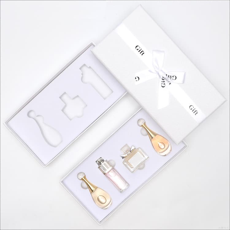 19x10x4 off-white three/four piece perfume box set, perfume packaging box, paper box, storage box, gift box