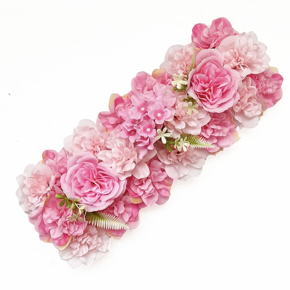 Fabric flower arrangement, real flower archway, silk flower, hydrangea, wedding festival, shop window decoration simulation