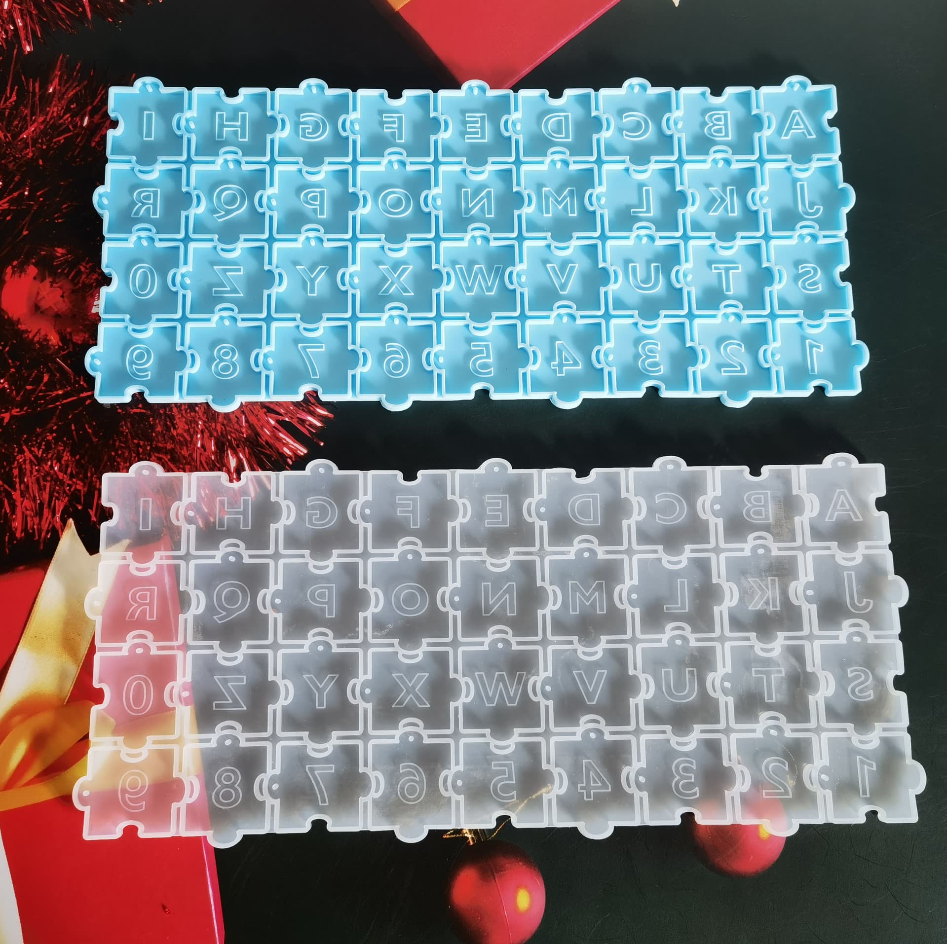 Diy Letter Number Puzzle Silicone Mold Earring Mold Alphabet Numeral Spelling Silicone Molds For Jewelry Making