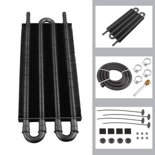 Universal Car Modification AC Pipe Belt Condenser Transmission Radiator 4-Row 6-Row 8-Row Oil Cooler