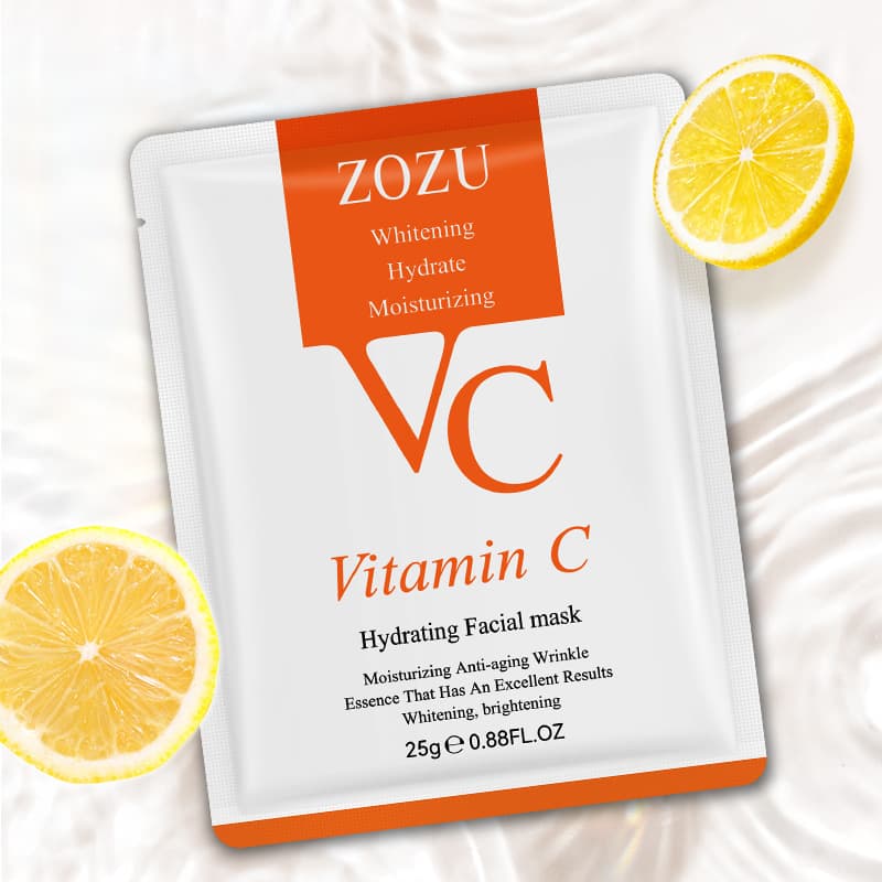 ZOZU VC Face Mask Vitamin C Essence Mask VC Face Mask for Cross-Border Wholesale